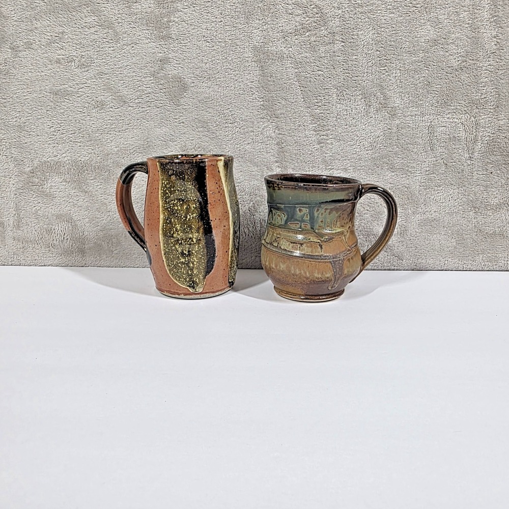 Stone Coffee Mugs Lot of 2 Unbranded - Picture 2 of 9